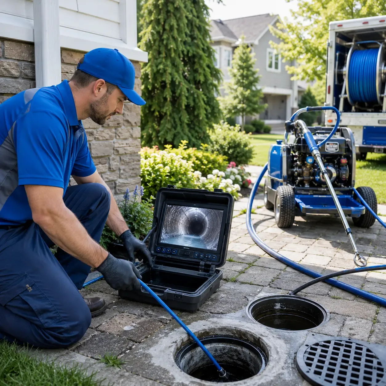 Outdoor drain cleaning professionals serving Highgate Center, VT