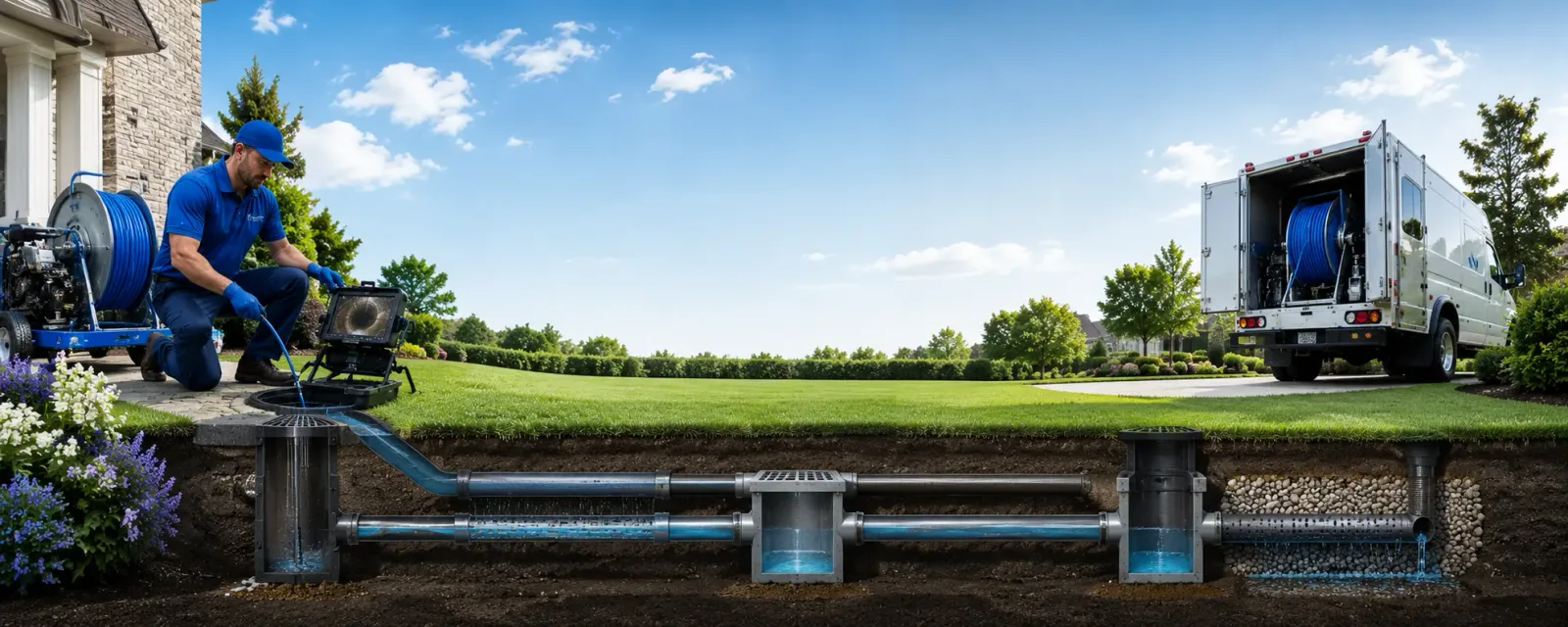 Outdoor drain cleaning information for Highgate Center, VT